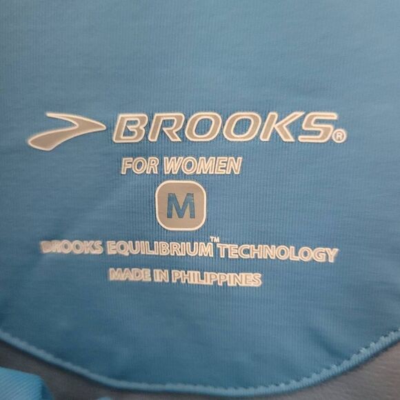 Brooks Running Infiniti Anorak Jacket Half Zip Lightweight Jogging  Blue Running - Picture 2 of 4